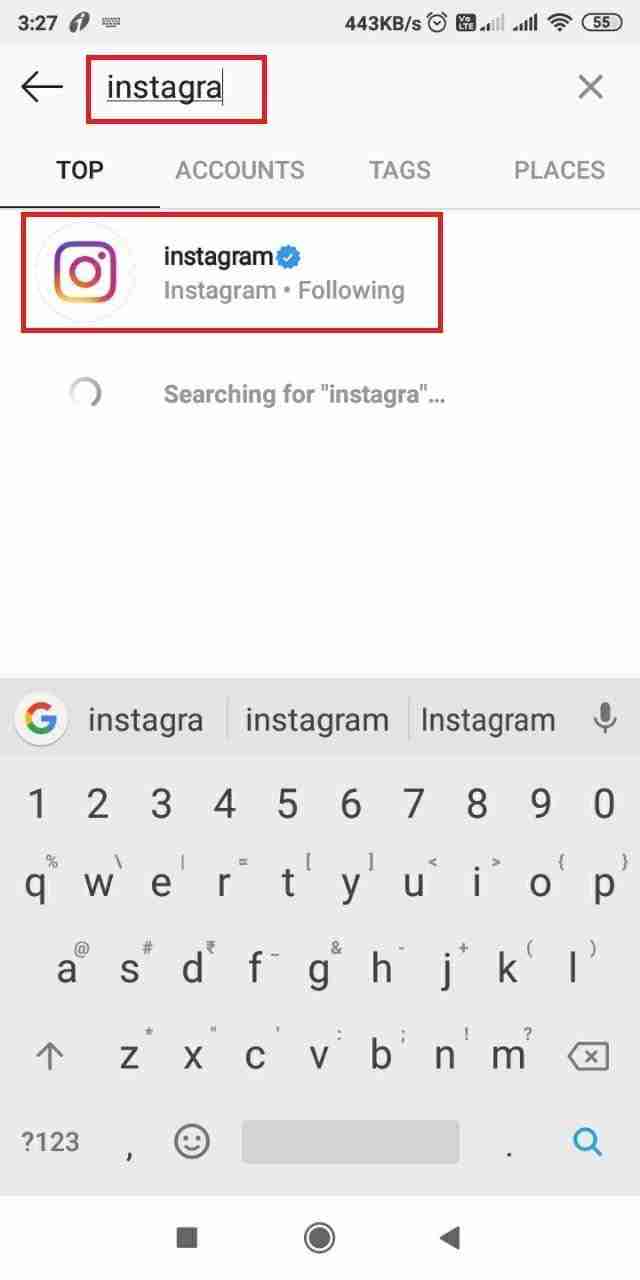 instagram-search-bar