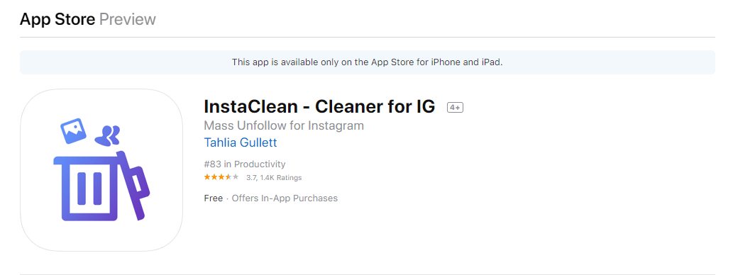 InstaClean Application
