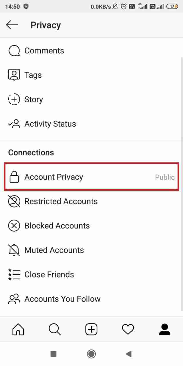 private-account-option