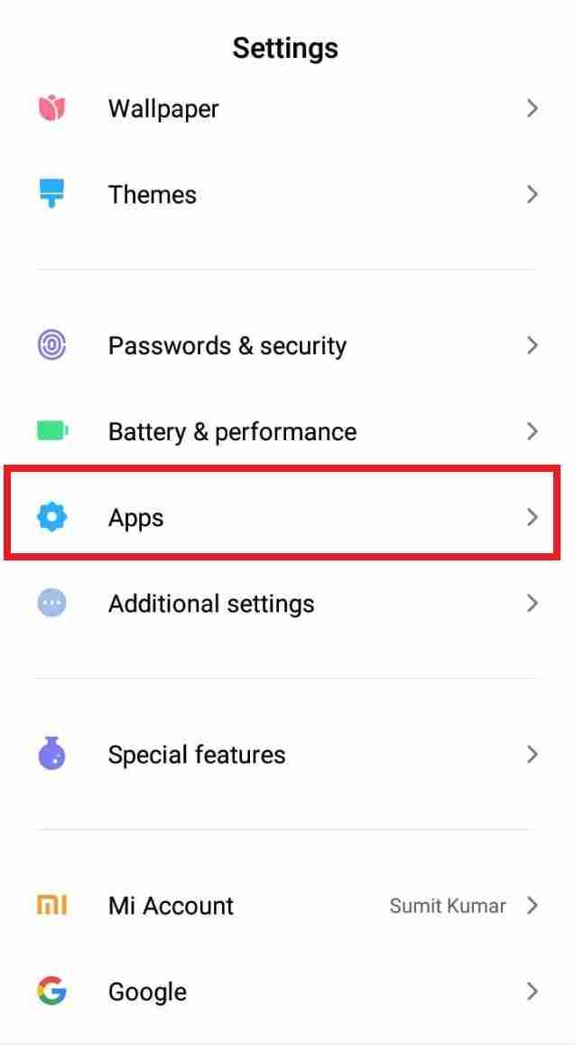 go-to-apps-in-settings