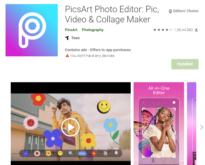 picsart-application