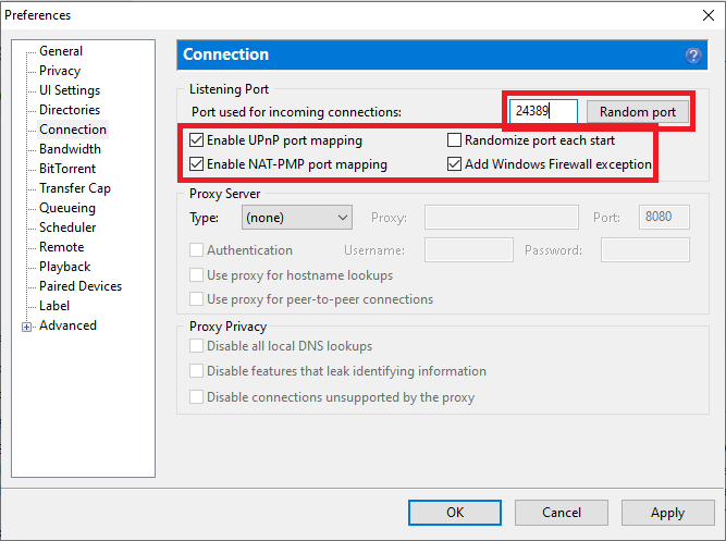 utorrent-software-preferences-connection