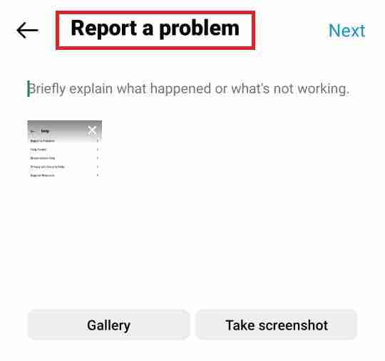 report-a-problem