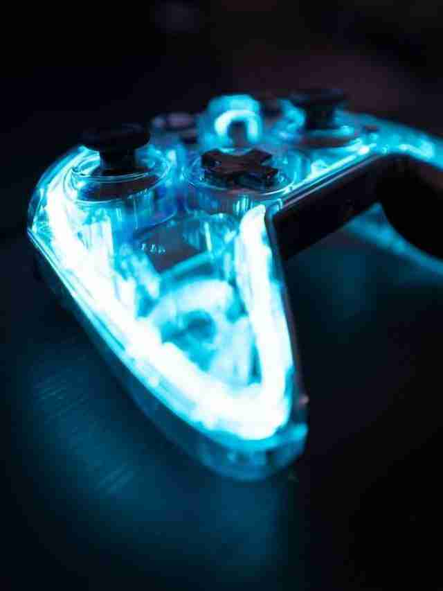 game-console-blue-light